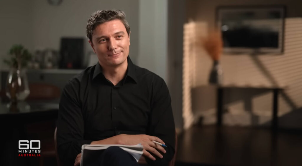 Adam Hegarty, 60 minutes Australia. Also known as Smug White Prick