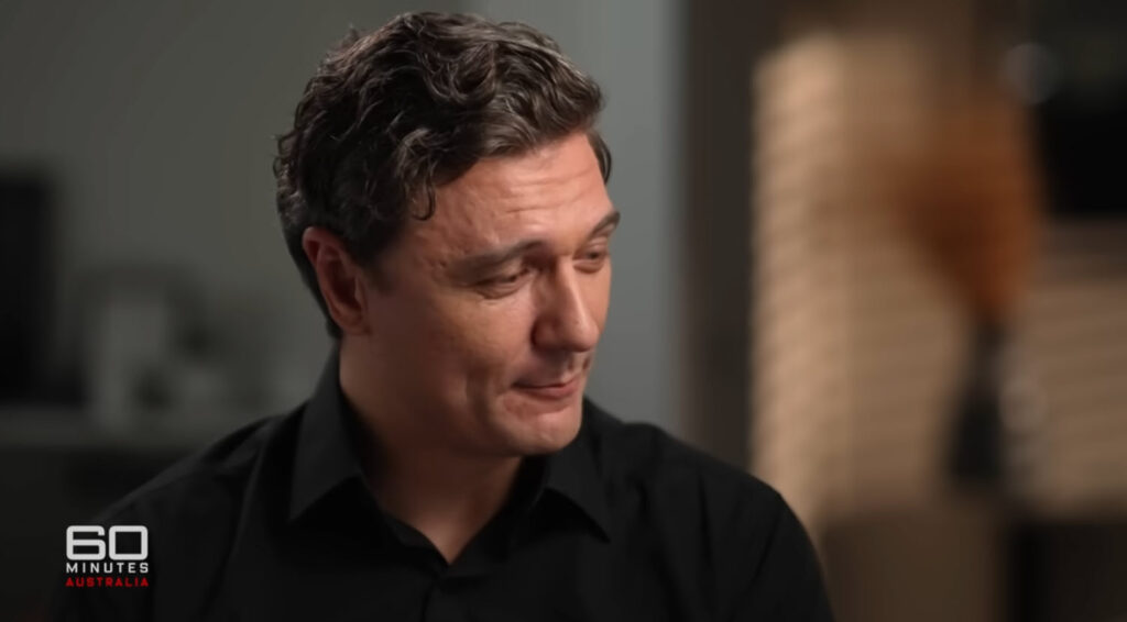 Adam Hegarty, 60 minutes Australia. Also known as Smug White Prick