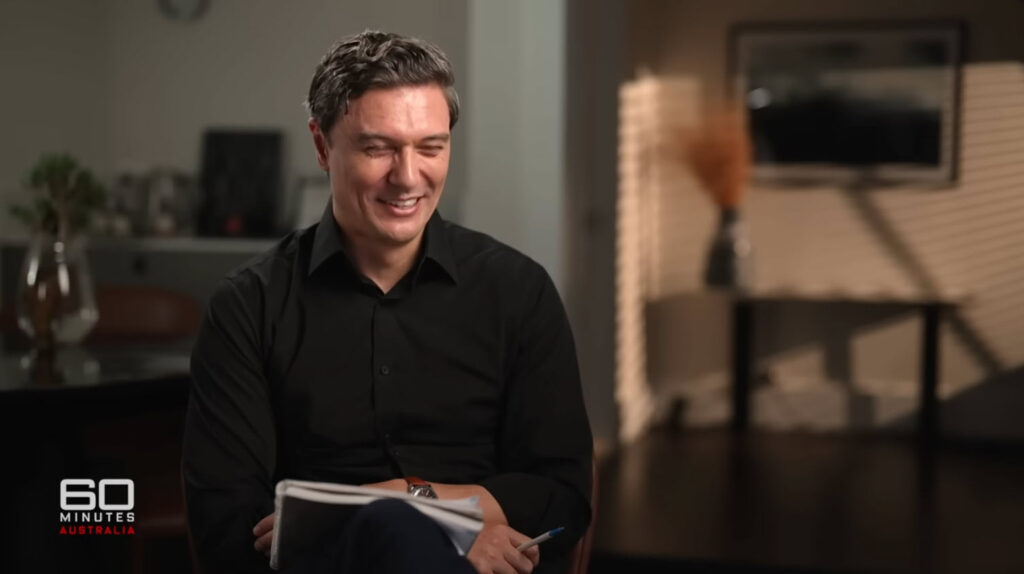 Adam Hegarty, 60 minutes Australia. Also known as Smug White Prick