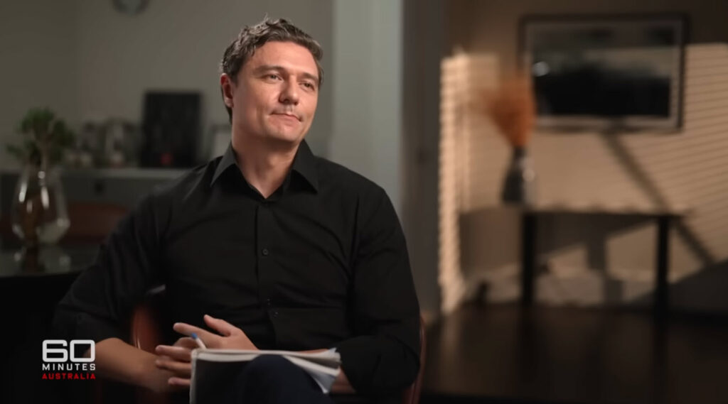 Adam Hegarty, 60 minutes Australia. Also known as Smug White Prick